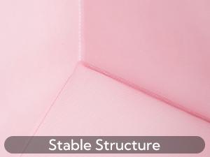 Cube Storage Bins, 11 Inch 6 Pack Storage Cube Organizer, Foladble Fabric Storage Boxes with Handle, Decorative Clothing Storage Baskets for Shelves, Closet, Pink