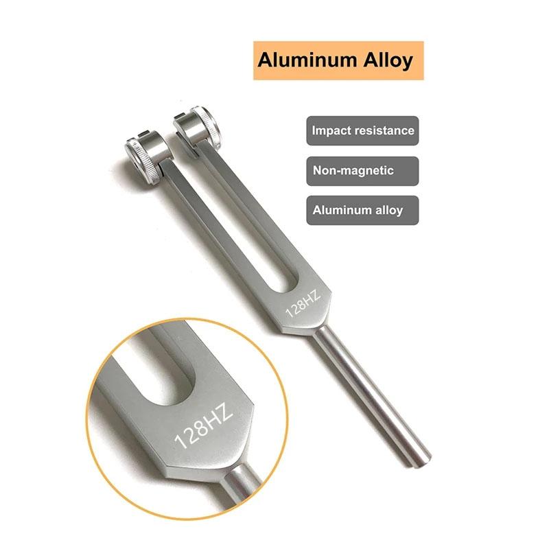 128Hz Tuning Fork Aluminum Alloy Sound Therapy Tool for Meditation Yoga Relaxation Nervous System Balance Acoustic Resonance Health Care Use 128Hz Tuning Fork Aluminum Alloy Sound Therapy Tool for Meditation Yoga Relaxation Nervous System Balance Acoustic Resonance Health Care Use