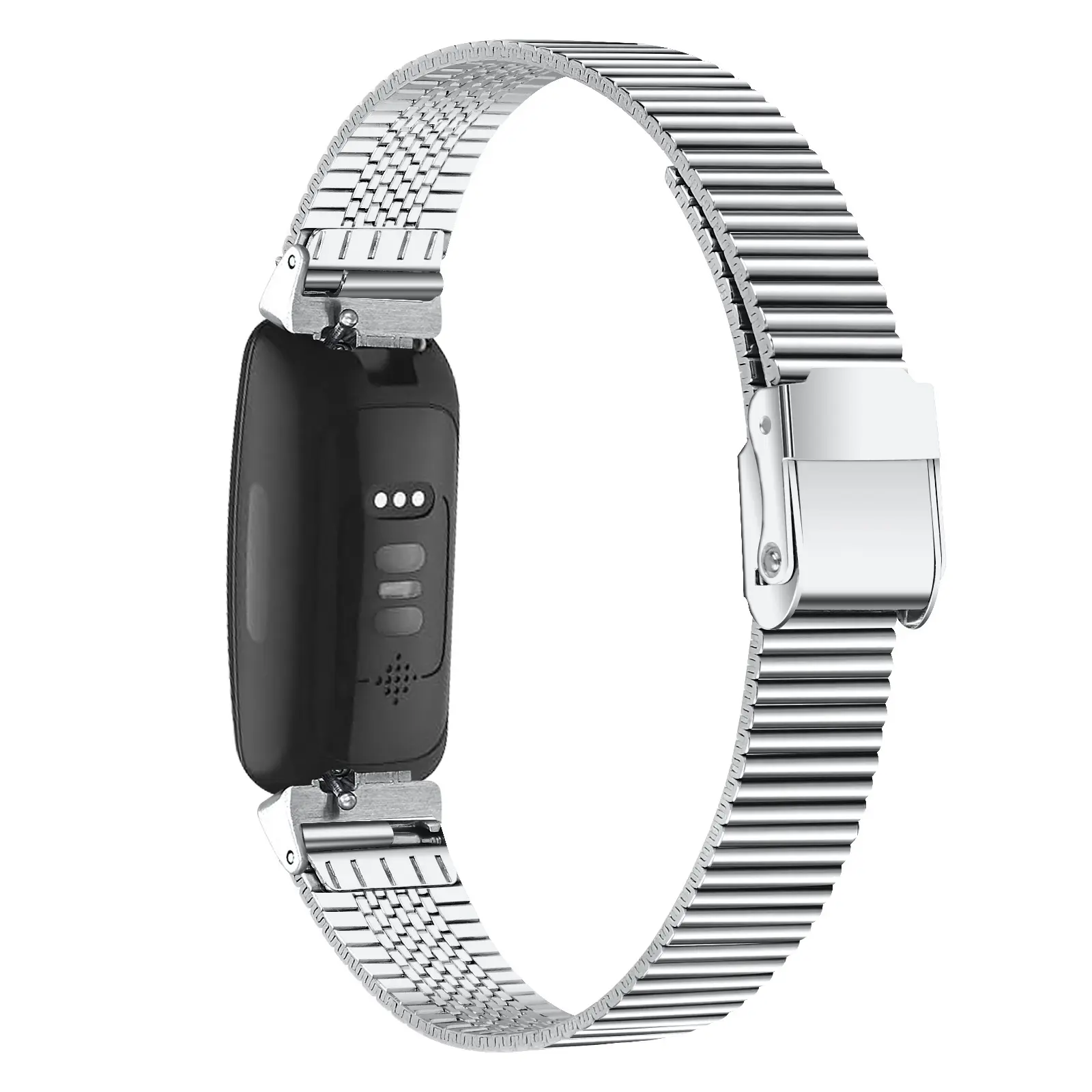 Double Safety Buckle Replacement Strap Compatible with Fitbit Inspire Inspire2, Smart Bracelet Wristband, No Watch Face Included