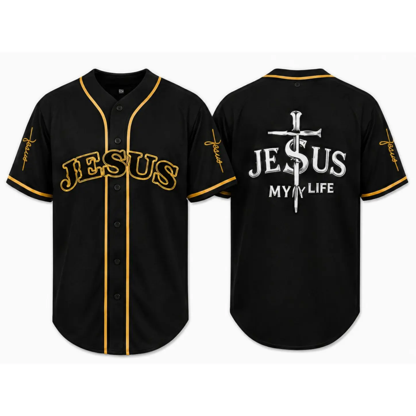 Faith Baseball Jersey, Vintage Cross Button Up Shirt for Men & Women, Christian Summer Outfit, Vacation Party Streetwear Casual Wear