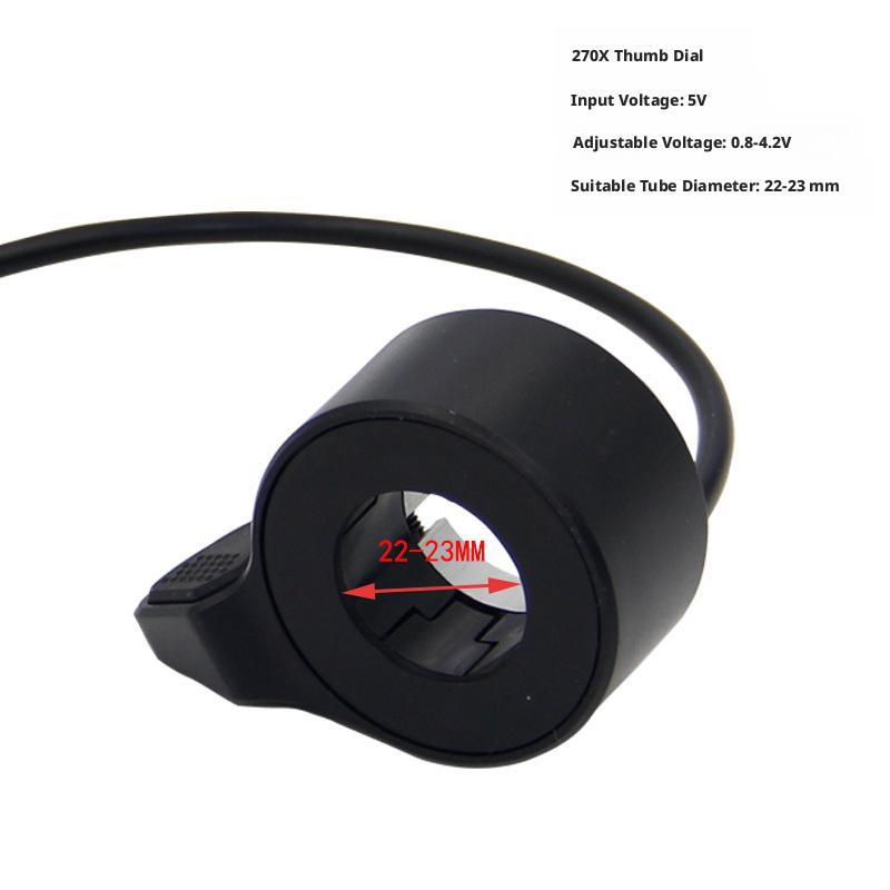 Lithium-ion electric scooter accessories: 270X thumb throttle, Joyor S5C10E scooter