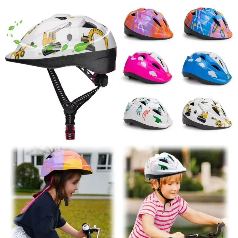 M008 Bicycle Helmet for Kids Child, Certified Secured Lightweight Comfortable Snug Adjustable Cycling Helmet with Protection, Suitable for Mountain Road Biking