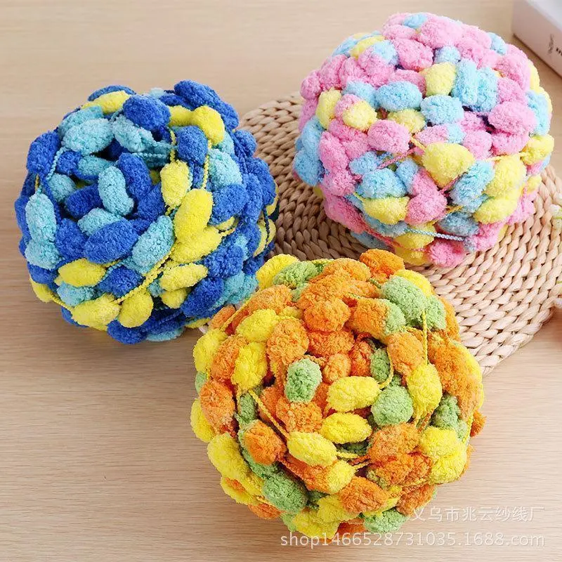3PCS large ball threads hand woven DIY coarse yarn car seat cushion carpet sofa cushion thread