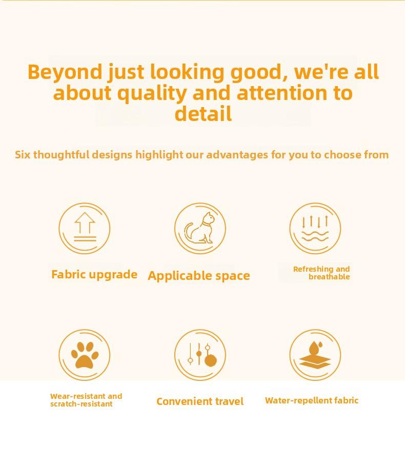 Pet Backpack Carrier - Breathable Transparent Space Capsule Astronaut Design with Mesh Pocket & Adjustable Straps, Portable Large Capacity Travel Backpack for Small Dogs & Cat