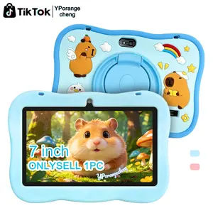 [Summerwins] Children's 7-inch Android Bluetooth WiFi high-definition screen with protective cover, parental control system, dual cameras, pre installed educational applications, ideal learning tablet for boys and girls, the best gift for children