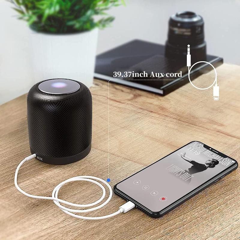 3.5mm Jack Aux Cable Adapter, Stereo Sound Auxiliary Cable, Headphone Jack Adapter Male Head Auxiliary Stereo Audio Cable for iPhone 14/13/12/11/XR/X/8 7