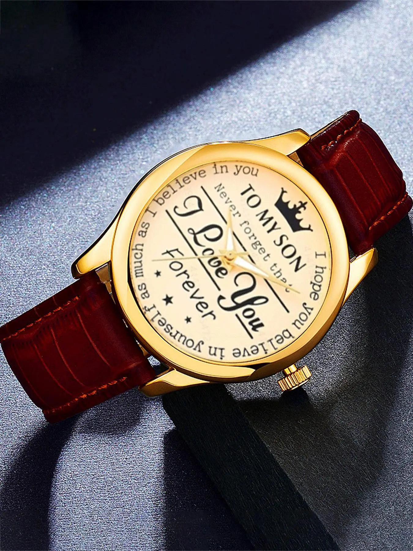 Men's exquisite versatile analog watch, fashionable quartz wristwatch, simple temperament watch