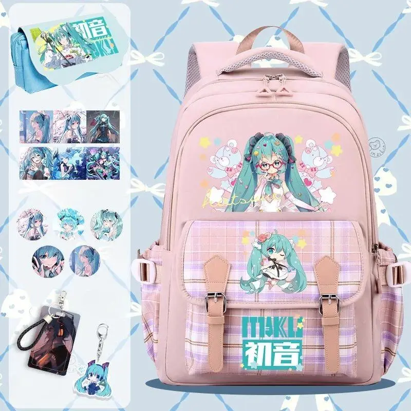 2026 new hot item Hatsune Miku two-dimensional anime peripheral cartoon cute print student large-capacity multi-functional backpack birthday gift