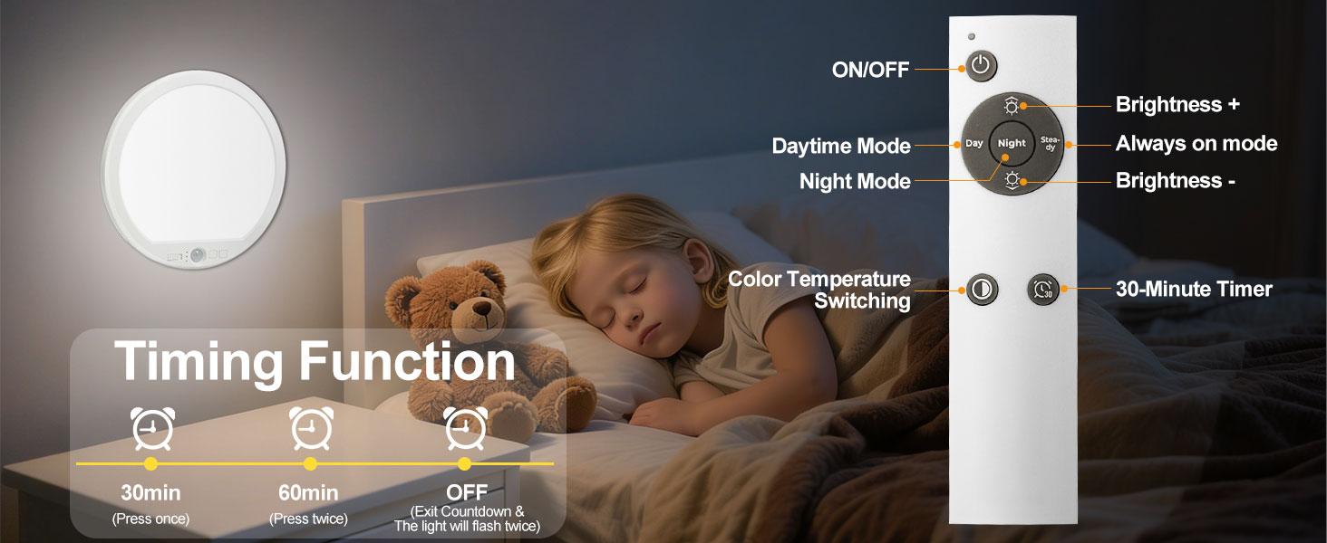 Sensor Ceiling Light with Remote Stick on Closet Light Battery Operated Ceiling Lights for Shower Shed Hallway Porch Stairs