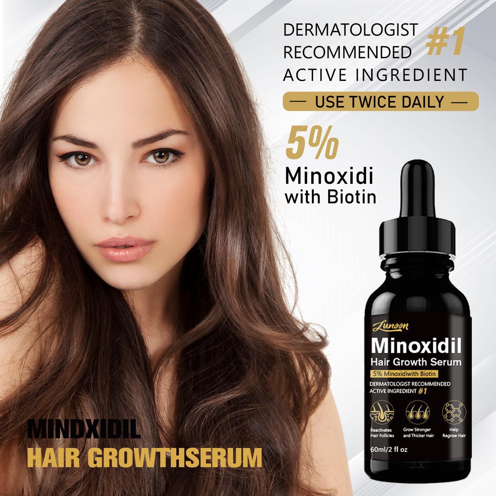 5% Minoxidil Serum, 1 Box/2 Boxes Hair Strengthening Serum, Strengthens Hair, Scalp Treatment Serum, Hair Regrowth Serum, Thicker Looking Hair, Scalp Care Product for Men & Women, Hair Care Product for Daily Use, Haircare