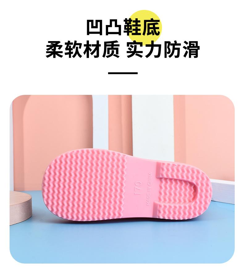 Children's Rain Boots Girls' Elastic Cuff Fleece-Lined Boys' Non-Slip Water Shoes Four Seasons Cartoon Cute Princess Rain Boots Kids' Rain Shoes