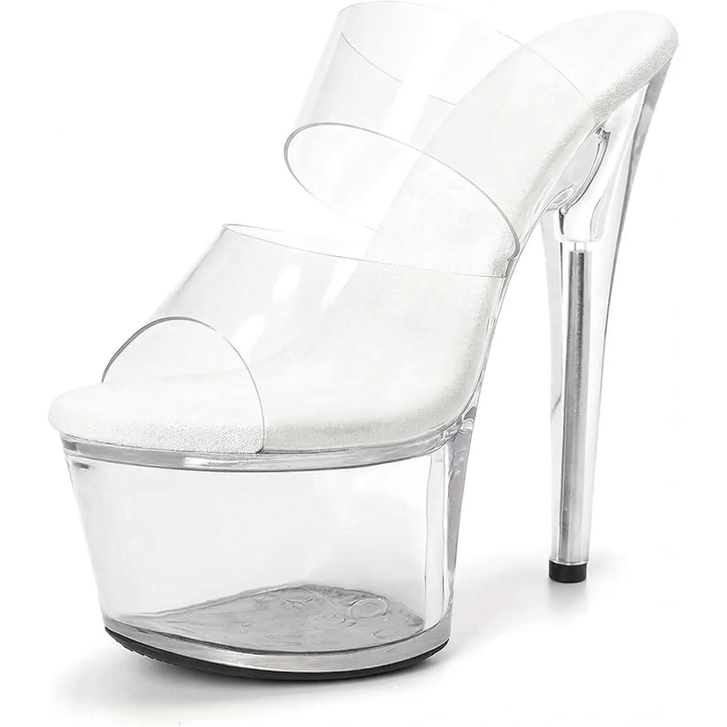 Women's 7 Platform Sandal Heels，Sexy Stiletto Pole Dance Exotic Shoes 17 cm