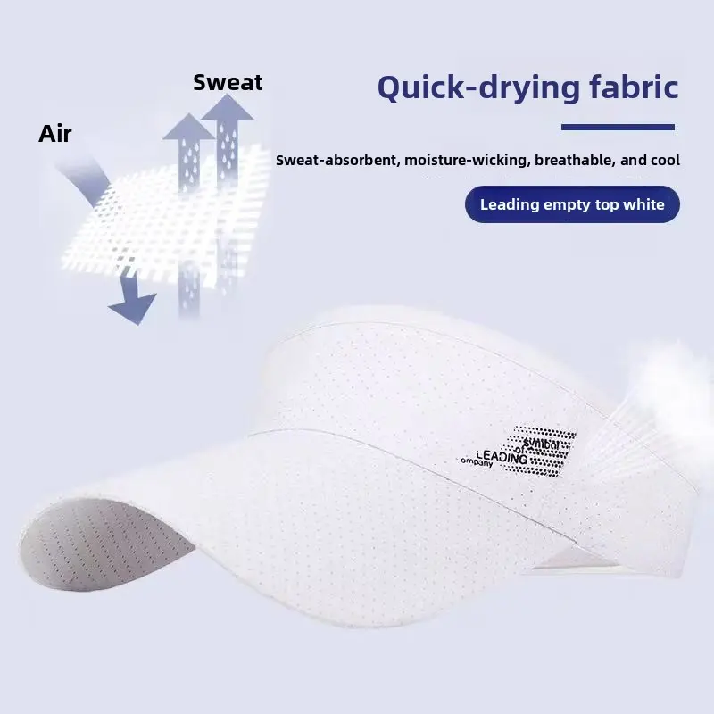 Fashion Open Top Long Brim Quick Dry Summer Sun Shade Cap