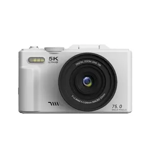 WD08 Flip Screen Student Mirrorless Digital Camera 5K Video Selfie + Instant Camera