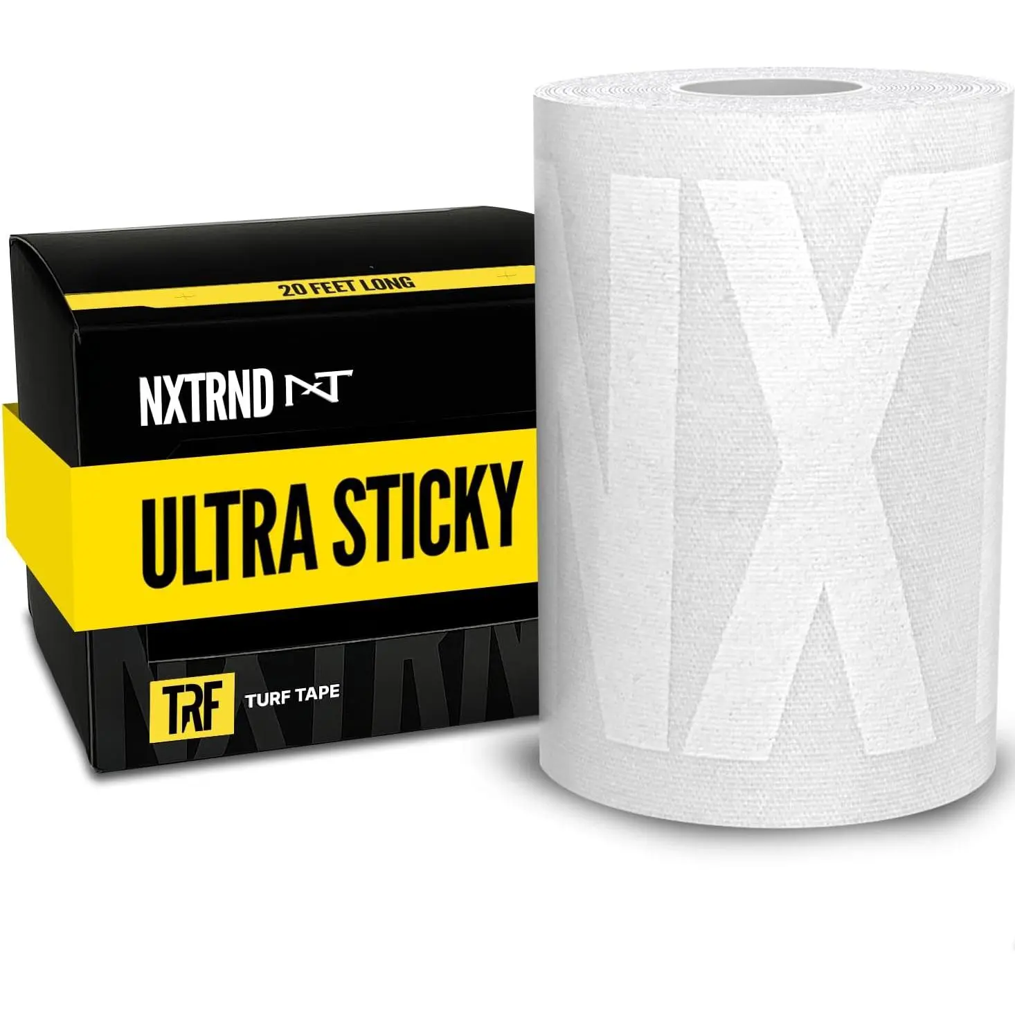 Tape Football, Wide Kinesiology Tape, Protects from Turf Burn (White)