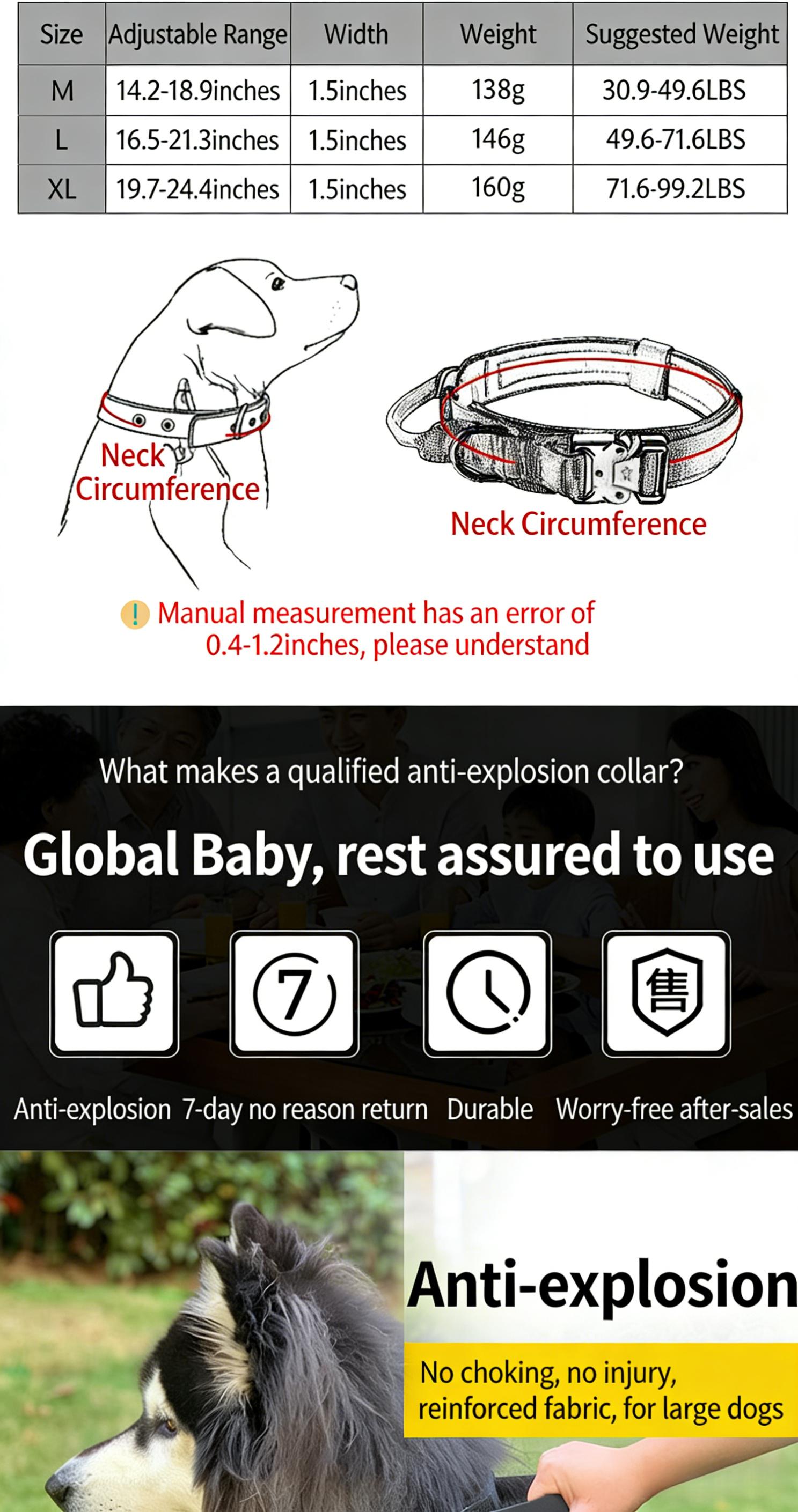 Tactical Dog Collar with Quick-Release Metal Buckle & Control Handle, Military-Grade Durable Nylon, Adjustable for Medium & Large Dogs, Camo Training Collar for German Shepherd, Pitbull, Rottweiler, Ideal for Walking, Hiking & Outdoor Training