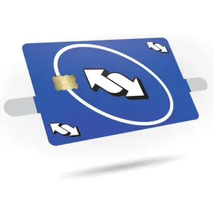 Reverse Card Credit Card Skin Sticker 3-Pack - Vinyl Decals for Debit/Credit Cards - Card Game Inspired Design - Protect & Personalize Cards - Slim, Waterproof, Durable (Blue)