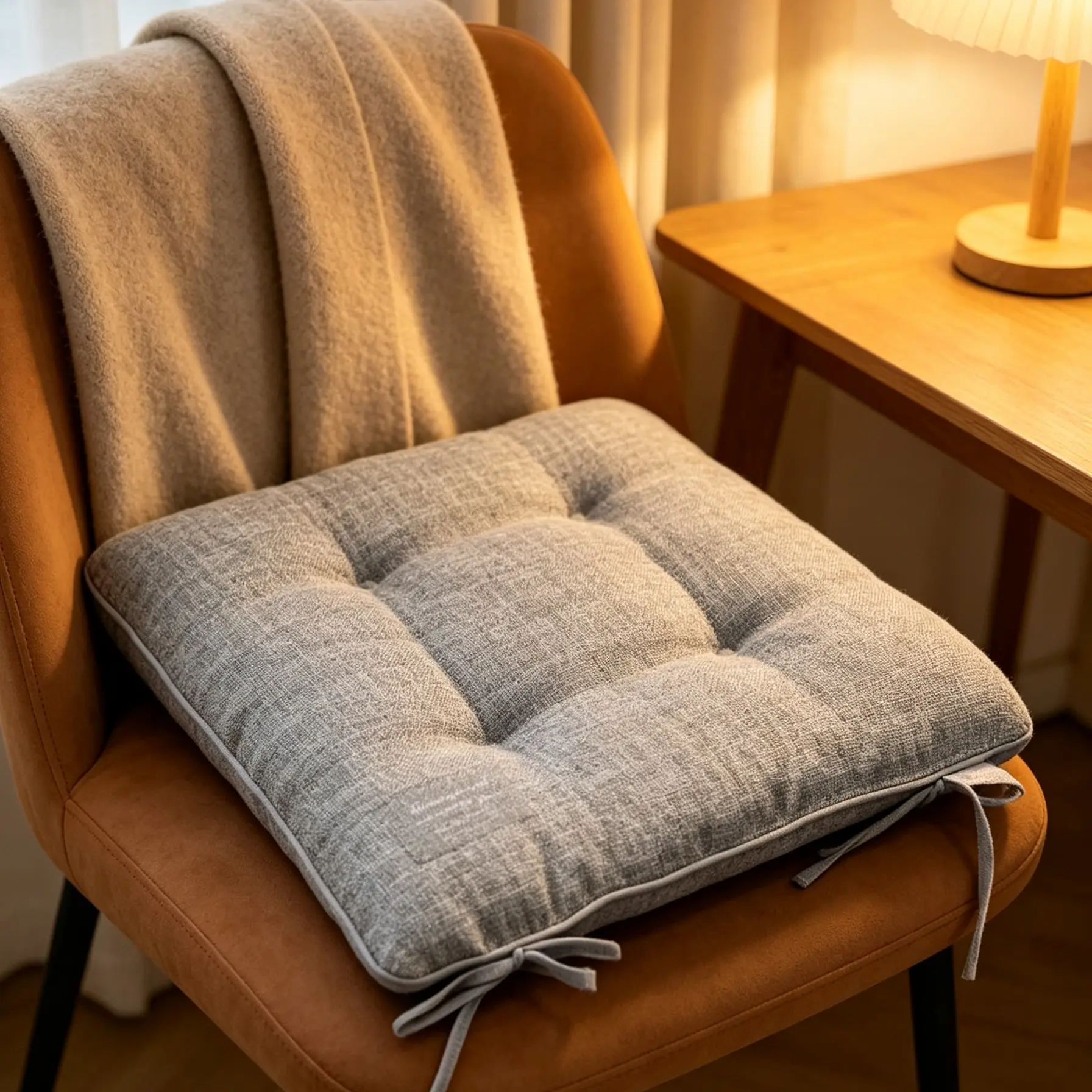40 Square Seat Cushion for All Seasons, Contemporary Style Medium Feel Sponge Cushion, Ideal for Year-Round Comfort