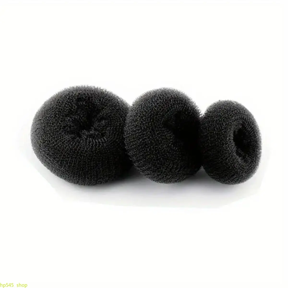 Women's Plain Donut Hairbands & Scrunchies 3-Piece Set - Soft, Portable, Lightweight, Gentle on Hair, Damage-Preventing, No Heating Required, Comfortable and Secure Wear for Everyday Updos, One Size Fits All