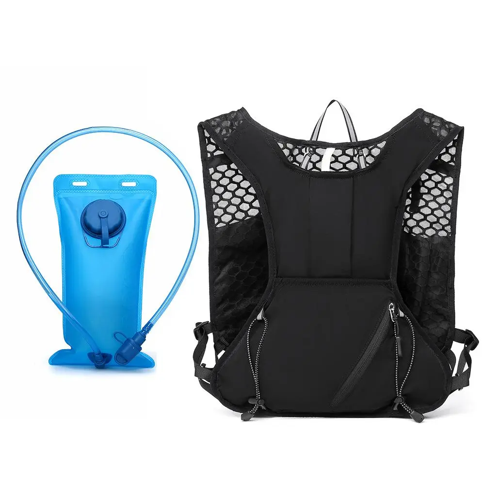 Hydration Backpack with 2L Water Bladder – Lightweight Running Vest Pack, Breathable Hiking Daypack for Men & Women, Marathon Cycling Climbing Camping Gear
