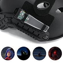 Tactical Helmet Light, Personal Identification Marker Survival Safety Signal Light with Constant/Strobe Task Lamp for Hunting Fishing Hiking Cycling Tactical Helmet Light, Personal Identification Marker Survival Safety Signal Light with Constant/Strobe Task Lamp for Hunting Fishing Hiking Cycling