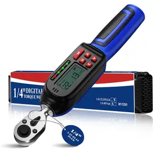 1/4 Digital Torque Wrench (1.11-22.13 Ft. Lb/ 1.5-30 N.m) ±2% Accuracy with Buzzer and LED Flash Notification Four Units of Measure Digital Torque Wrenches for , DIY and  Repair