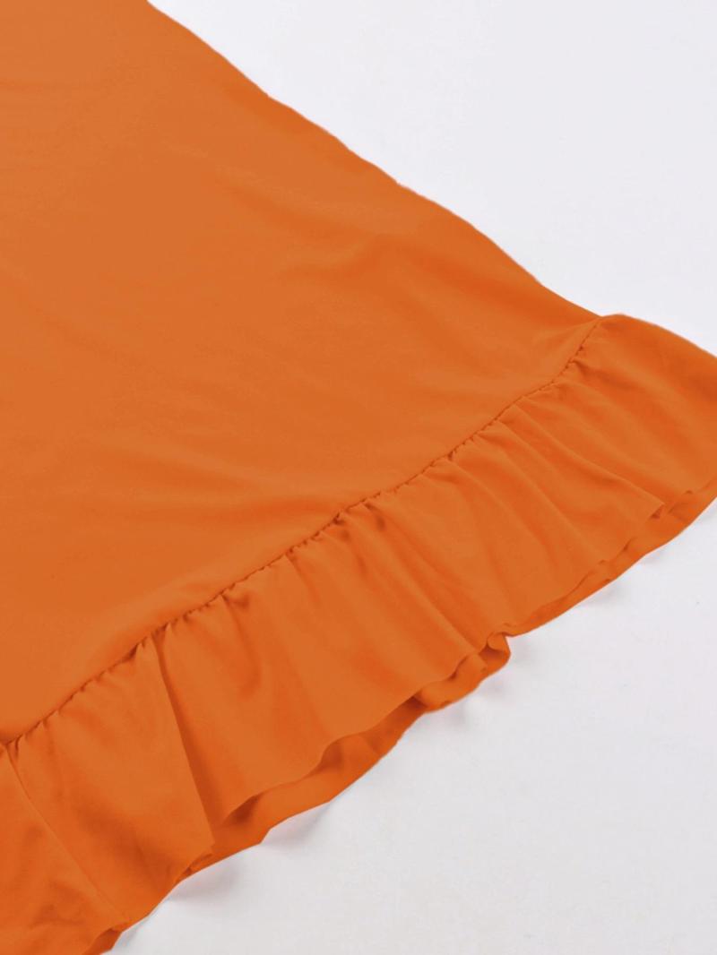 Women's Plain Tank Dress, Solid Color Sleeveless Split Hem  Dress for Party Club Dating Wear, Ladies Summer Clothes