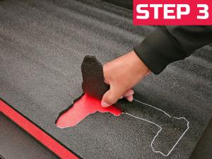 Tool Box Foam 48x16x2 inch 1PC, Foam Inserts for, Polyethylene Sheets for Toolbox Hard Case, Tool Shadow Insert, Kaizen Organizer Sheet, Black with Red