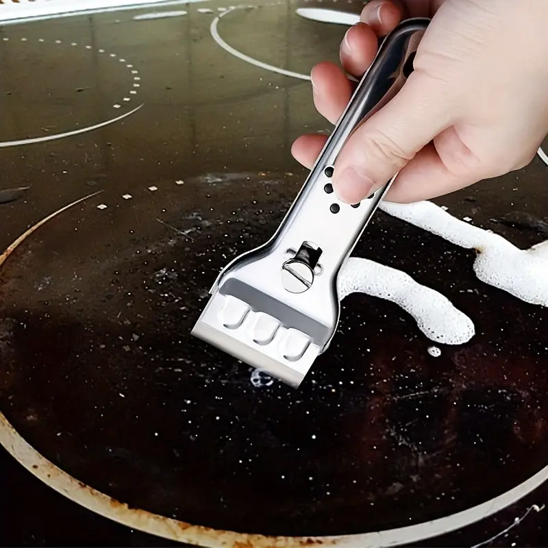 1 Set of Cleaning Scraper, Multifunctional Blade Scraper, Paint Scraper, Oil Stain Cleaner, Kitchen Cleaning Tool, Suitable for Ceramic Induction Cookers, Cleaning Tools, Cleaning Supplies, School Utensils, Essential Items for Apartments