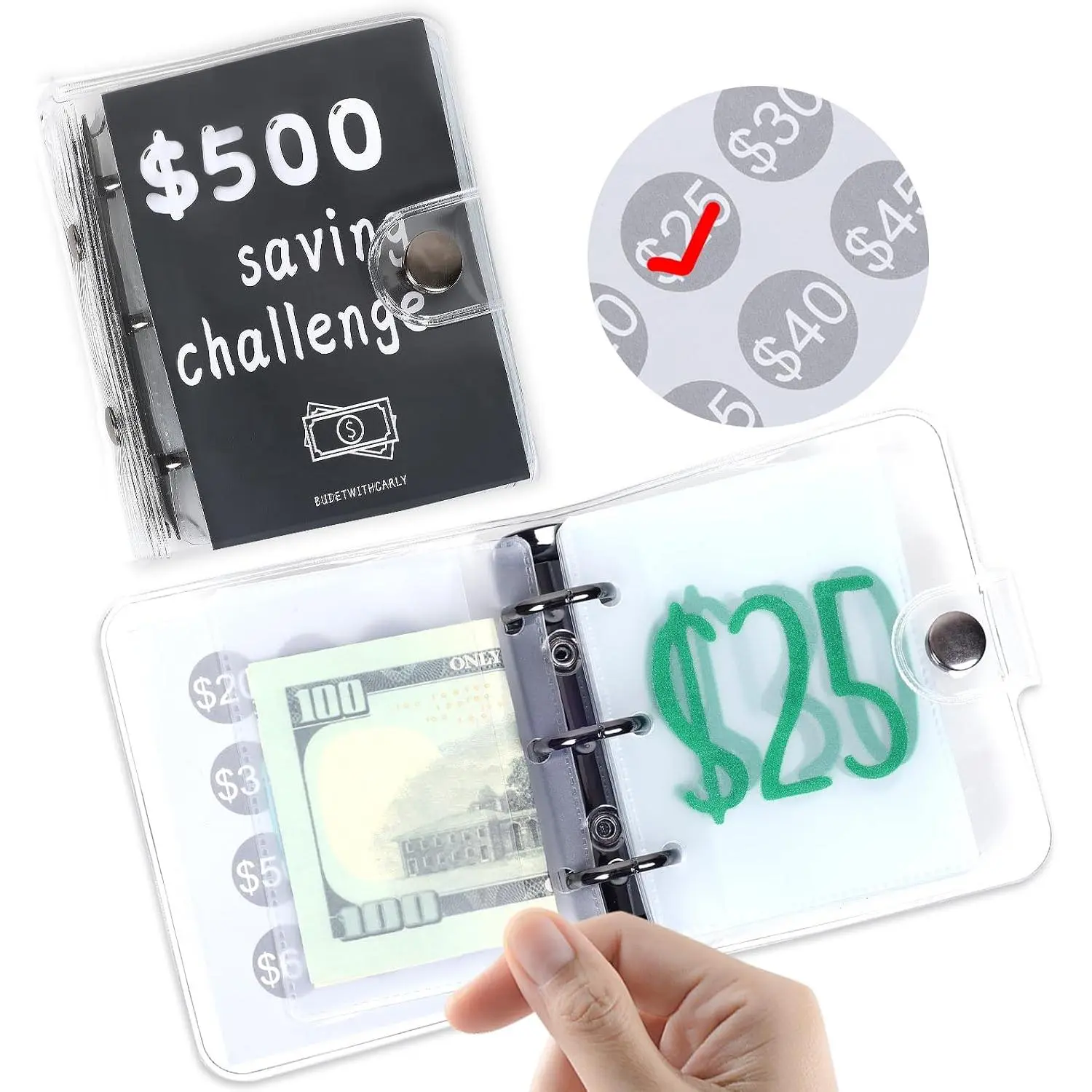$500 Savings  Binder  Saving Envelope  Mini Budget Binder with  Envelopes  Budget Book with  Envelopes Envelope Savings
