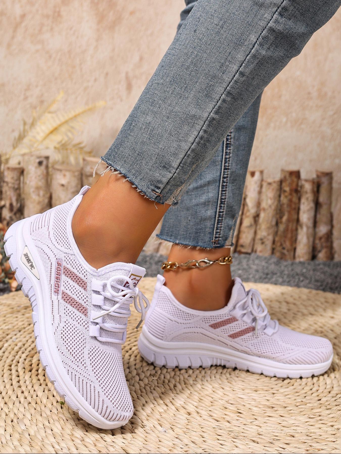 Women's New, Large Size Lightweight Soft Sole Shoes, Comfortable Non-Slip Walking Shoes, Lightweight Breathable Shoes, Perfect for Travel & Leisure Activities