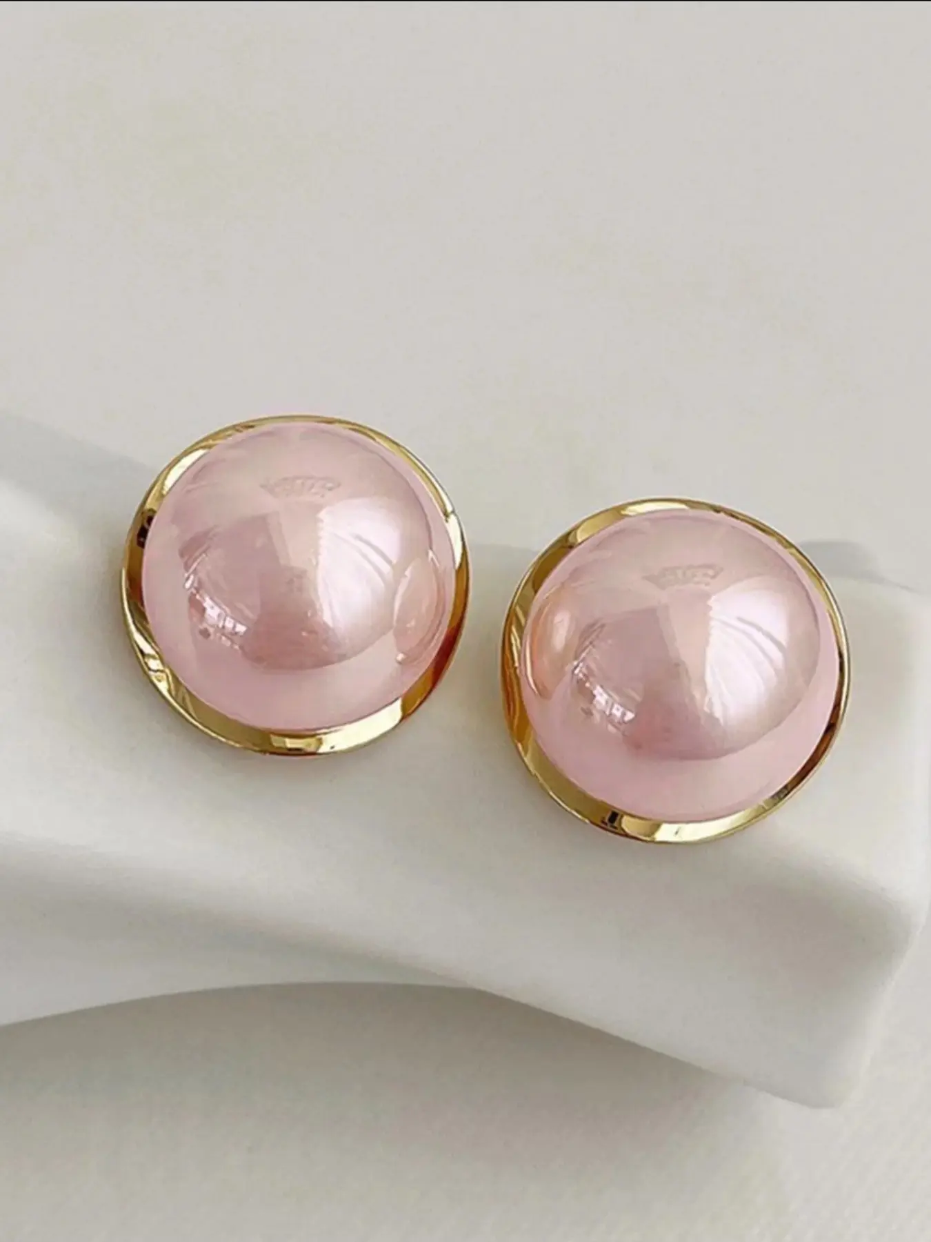 Elegant Pearl-Style Stud Earrings, Classic Design Jewelry, Perfect Birthday Gift, Simple and Chic Ear Accessories, Trendy Fashion Essentials, Elegant Minimalist Earrings
