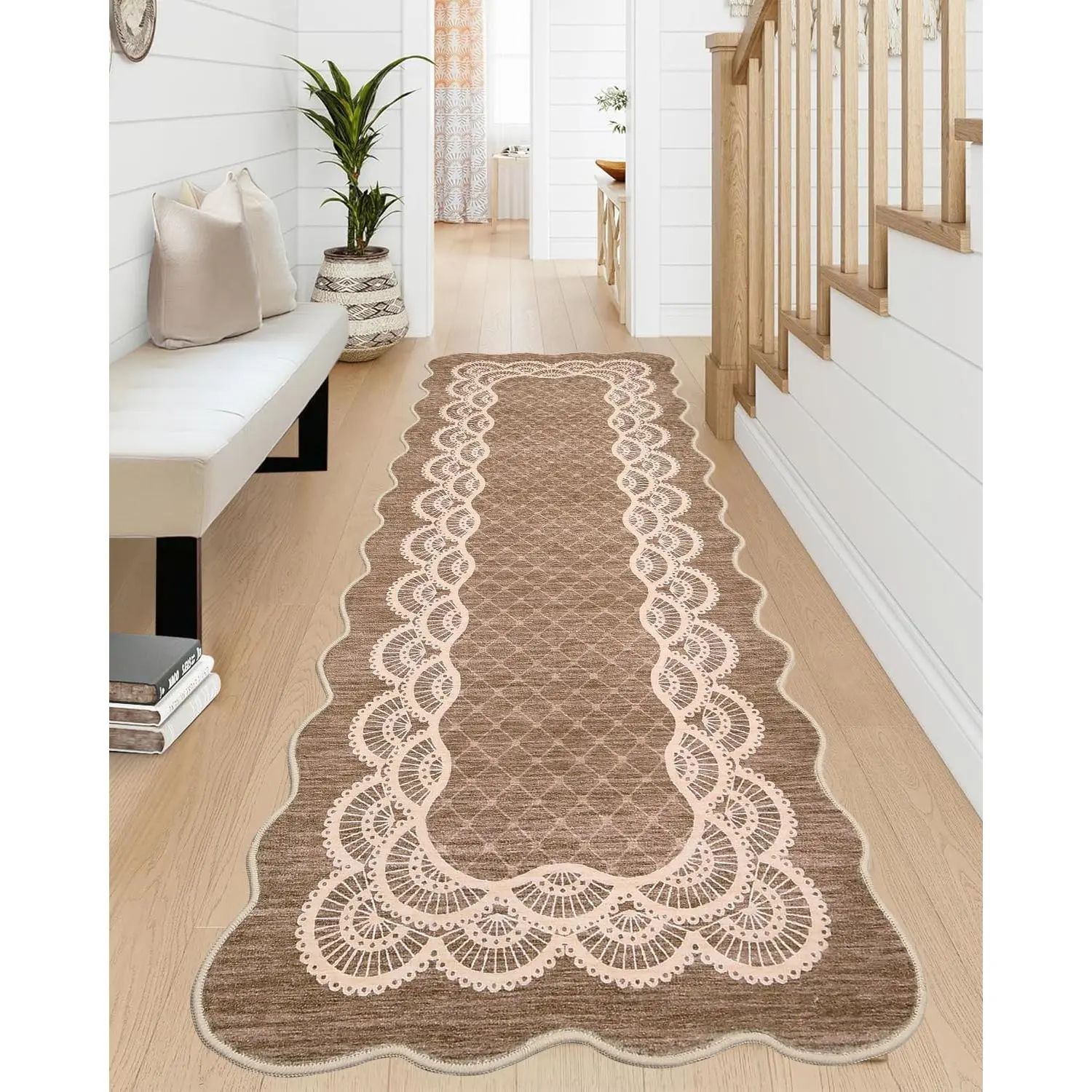 Garvee Home Decor Bedroom Camel Area Rug 2x6 Low Pile Printed Washable Hallway Runner Rug Garvee Home Decor Bedroom Camel Area Rug 2x6 Low Pile Printed Washable Hallway Runner Rug