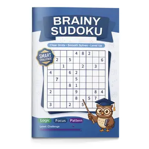 Brainy Sudoku Puzzle Book for Kids – Fun Logic Challenges to Boost Focus and Thinking Skills