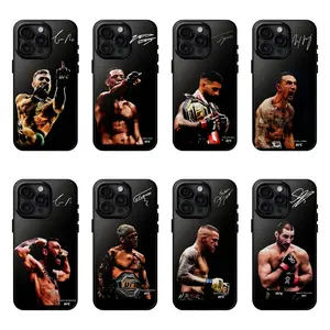 UFC Fighters Collection Signature Phone Case, The Championship Phone Cover, Fight Night for iPhone17 ProMax /16/15/14/13/12/11 Plus for Samsung phones, suitable for both men and women,