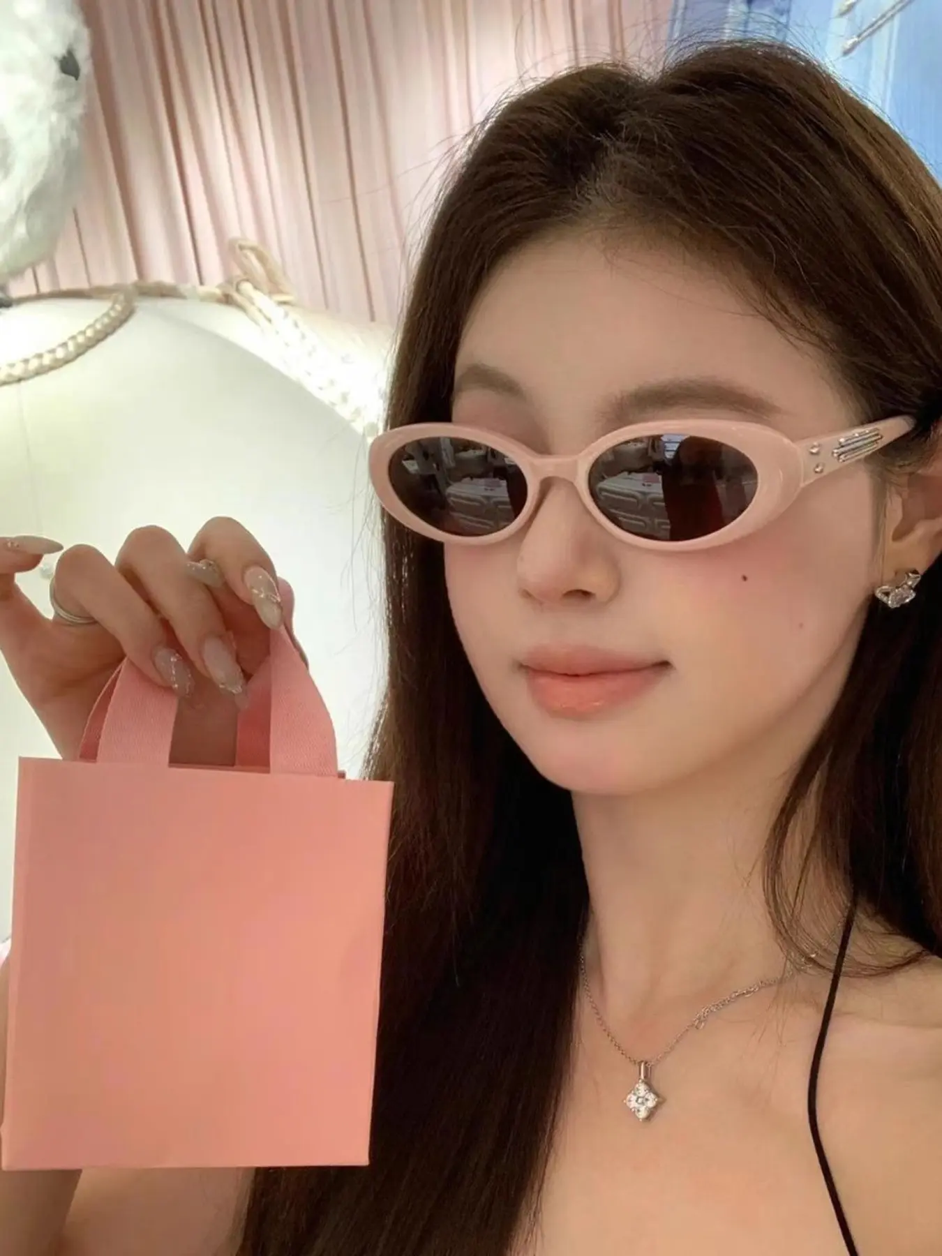 Cat Eye Sunglasses for Women, Chic Small Frame Sun Glasses, Perfect for Round Faces, Fashionable and Stylish Eyewear