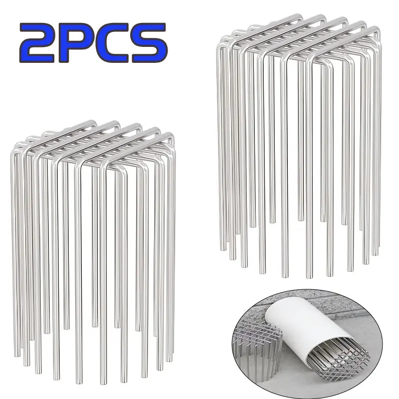 2-Pack Snake & Mouse Proof Drain Cover, Bird Mesh Roof Vent Filter, Round Clog-Proof Floor Drains, Essential Home Protection Accessories