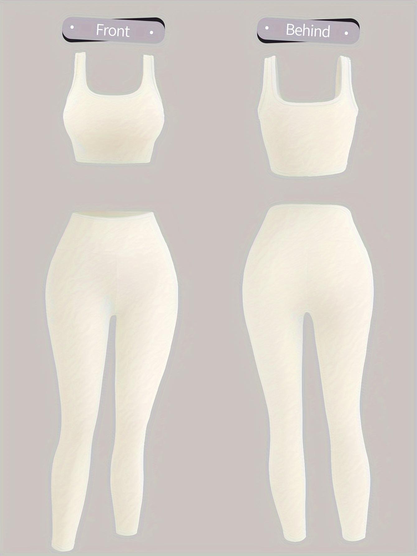 Amoyer 3-Piece Tracksuit Set for Women, fleece-lined zip jacket + top + high-waist pants, cozy winter activewear for gym, running, travel