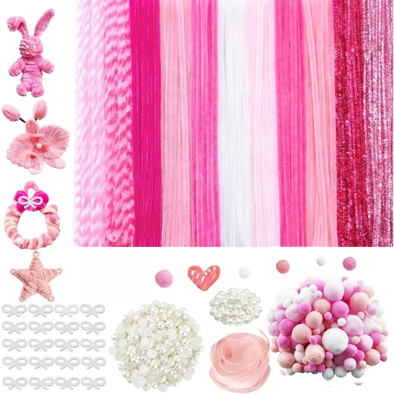 721 count Pipe Cleaners  Pipe Cleaners Craft Chenille Stems Craft Supplies for Making  Mother's Day Wedding Decorations DIY Art Supplies