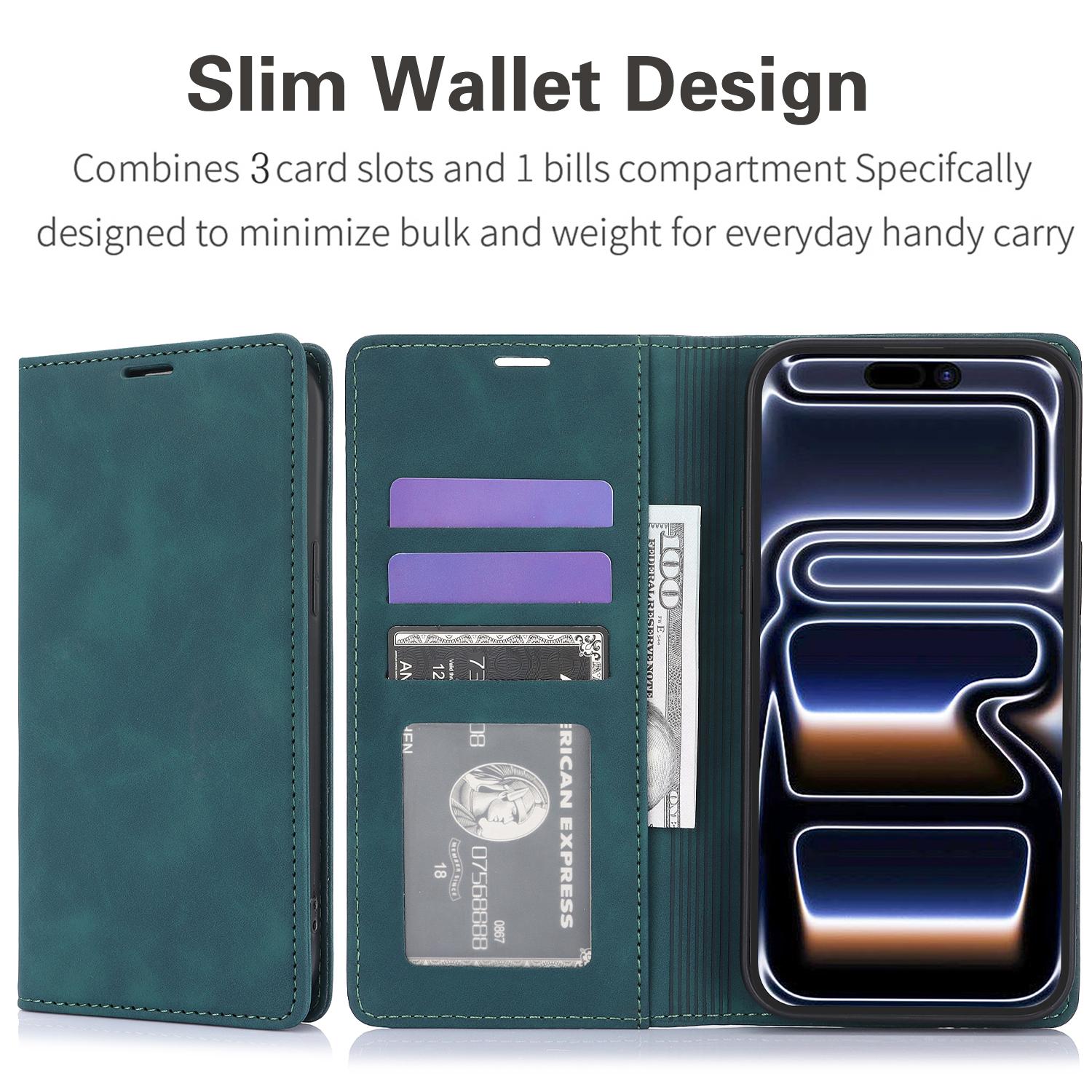 Matte PU Leather Flip Wallet Case with Card Slot, For iPhone 17 16 15 14 13 12 Pro Max Matte PU Leather Flip Wallet Case with Card Slot, For iPhone 17 16 15 14 13 12 Pro Max