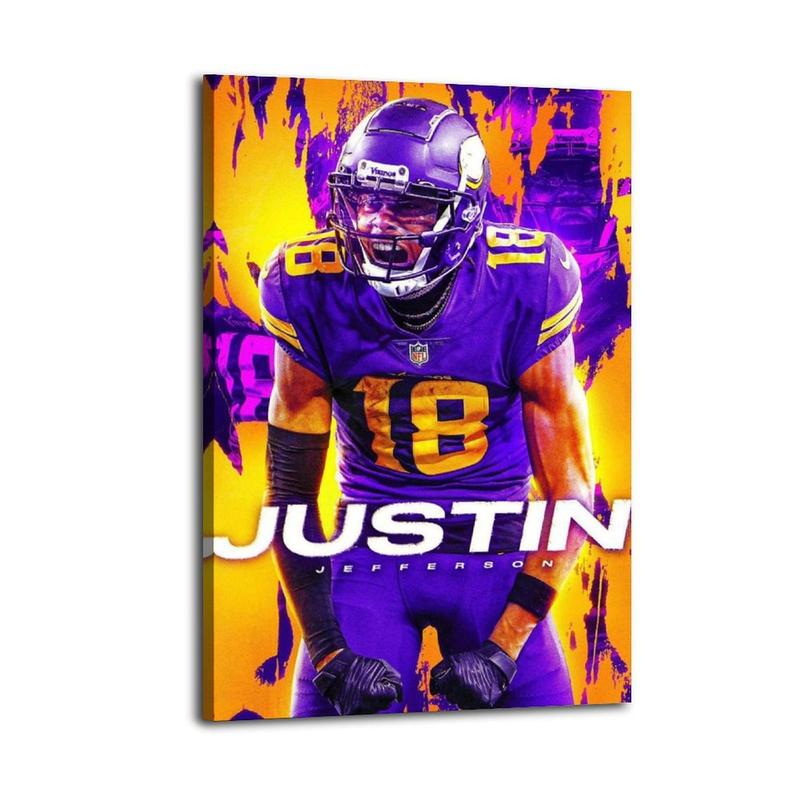 Justin JeffersonRetro Poster Aesthetic Print Wall Decor Neutral and Minimalist Design Piece to Elevate Your Home Office Dorm Or Any Blank Wall