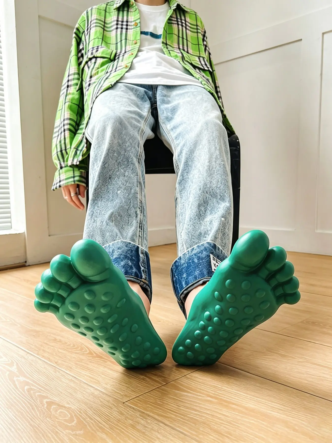 Fun Big Toe Slippers for Daily Indoor Wear, Funny Birthday Prank Gift, Cosplay Accessory, Dormitory Slippers, Holiday Joke Gift, Social Media Prop