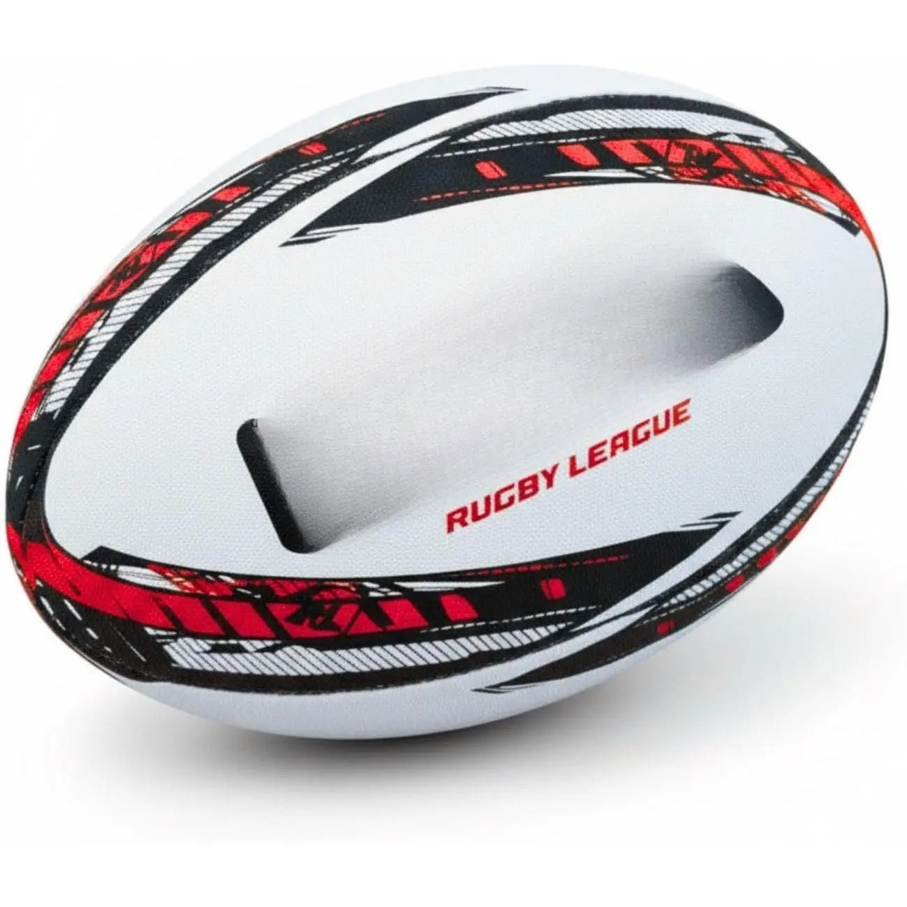 Rugby Ball Youth and Adult Sizes 3, 4 & 5 - Hand Stitched Super Grip  Ball - Durable 3-Ply  Surface for College & Club Practice