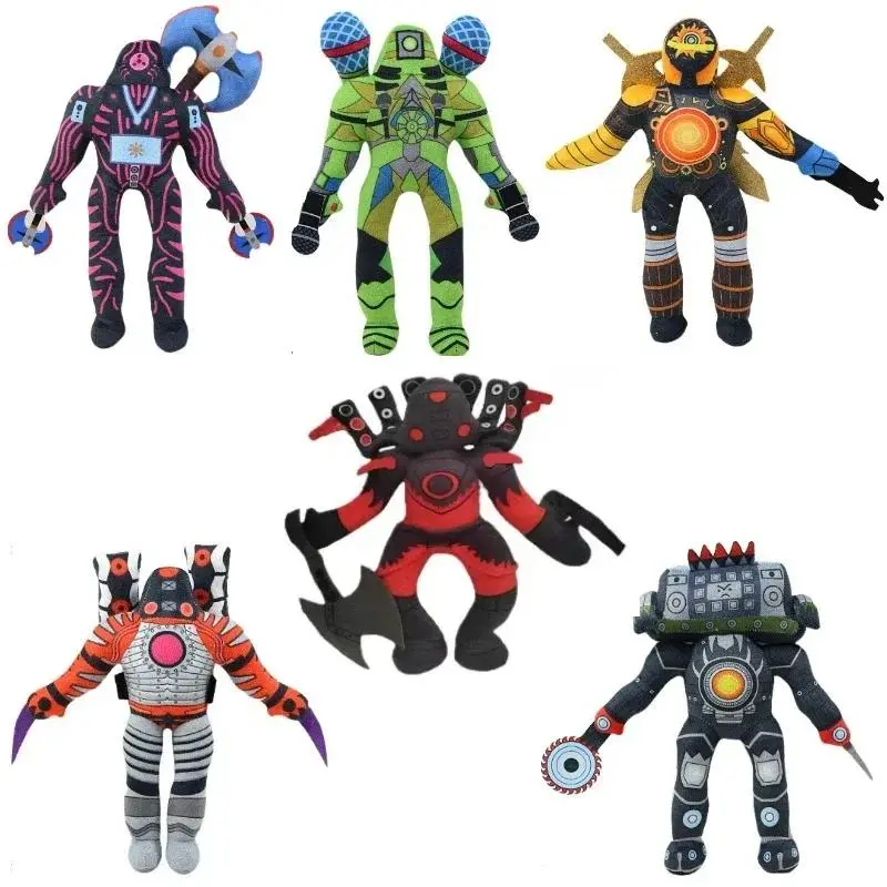 Titan Speakerman Plushies Toys Sinister Clockman Upgrade Stuffed Plush Dragon Drillman Dark Titan Clockman PlushTitan Tvman Doll