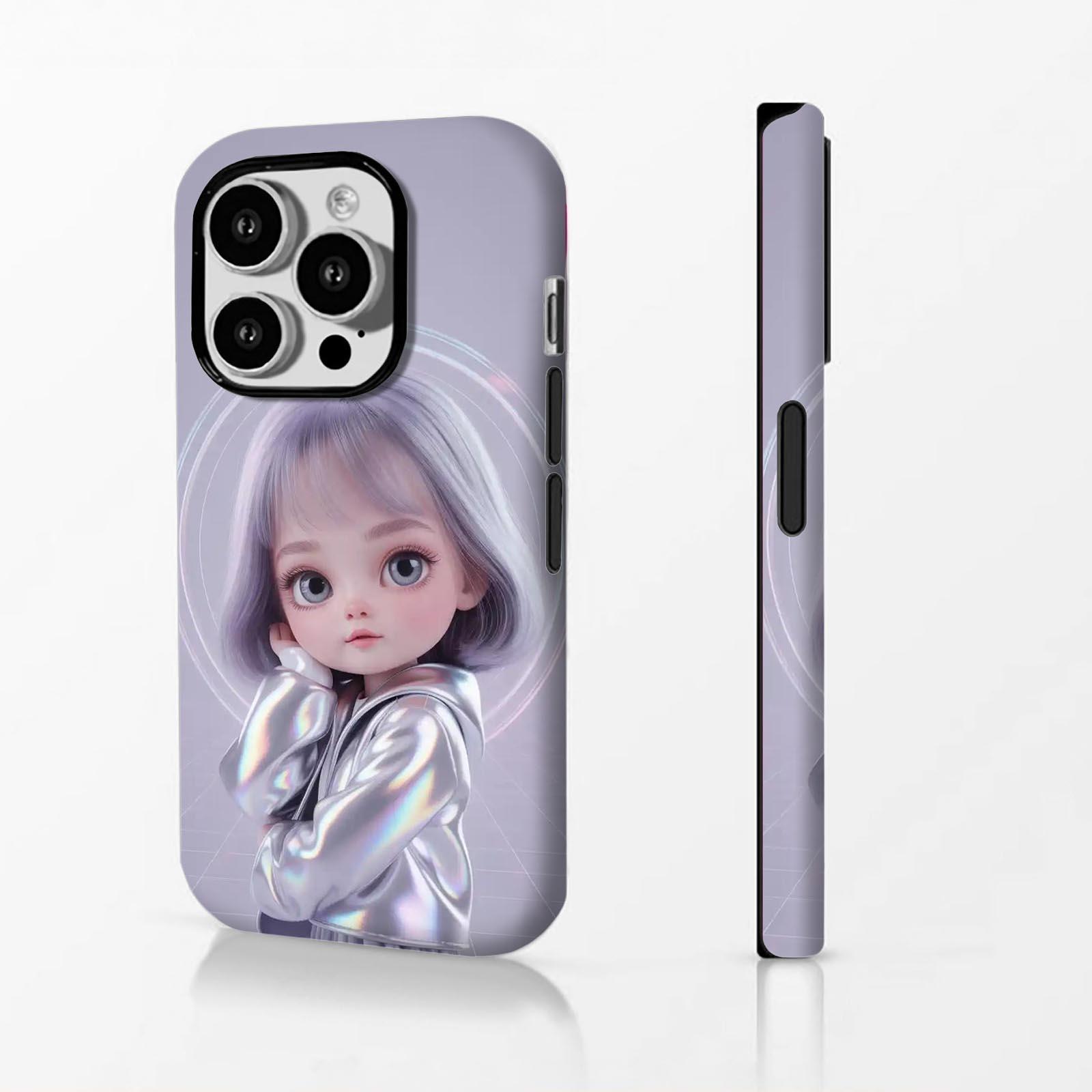Holographic, jacket, glowing Soft And Hard Two-In-One Film Printed Full Pattern Case For IPhone 16 15 14 13 1211 Pro Max Plus Phone Case