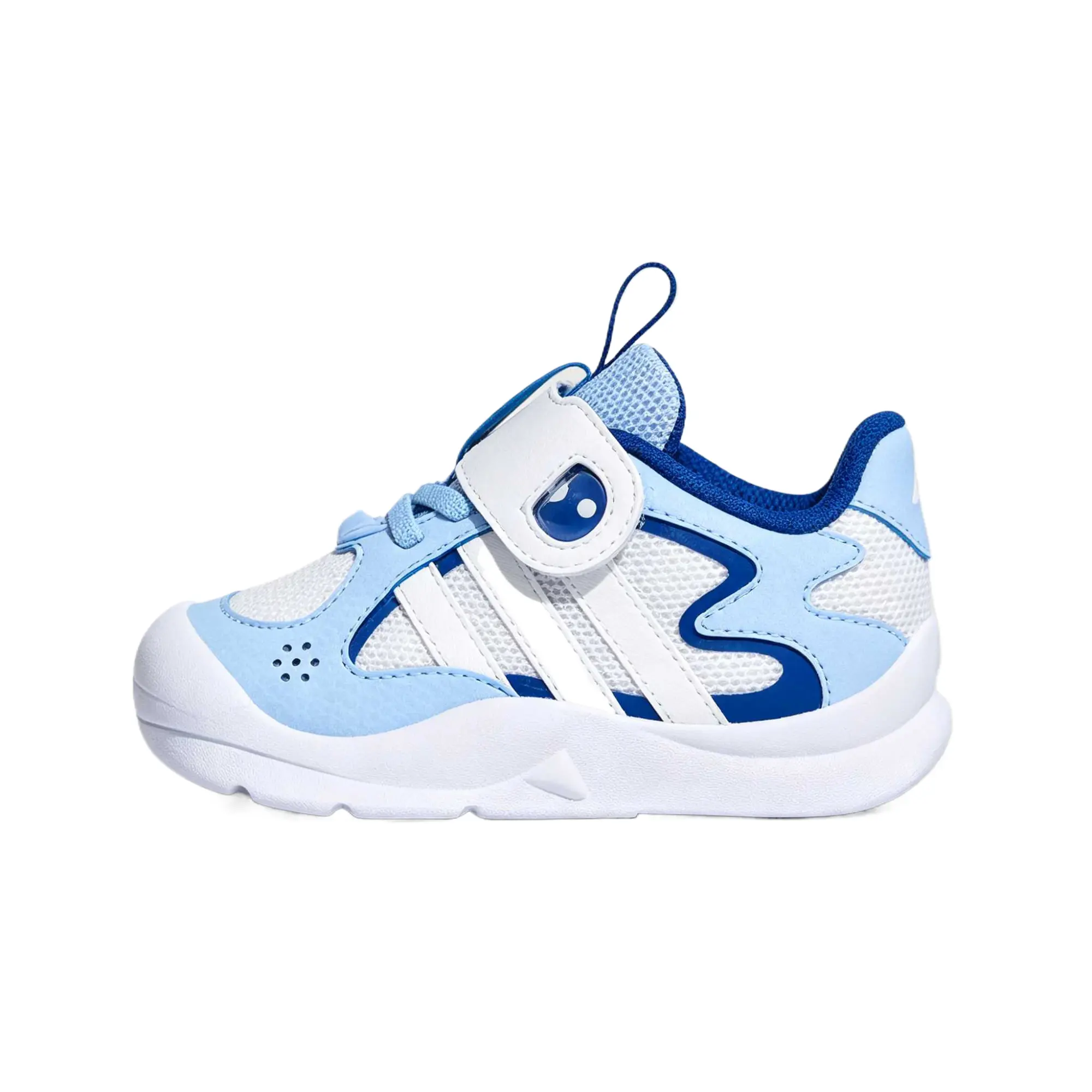 adidas Sportswear Fabric Flexifin I Mesh Velcro Three Stripes Non-Slip Wear-Resistant Breathable Low-Top Walking Shoes KH6635