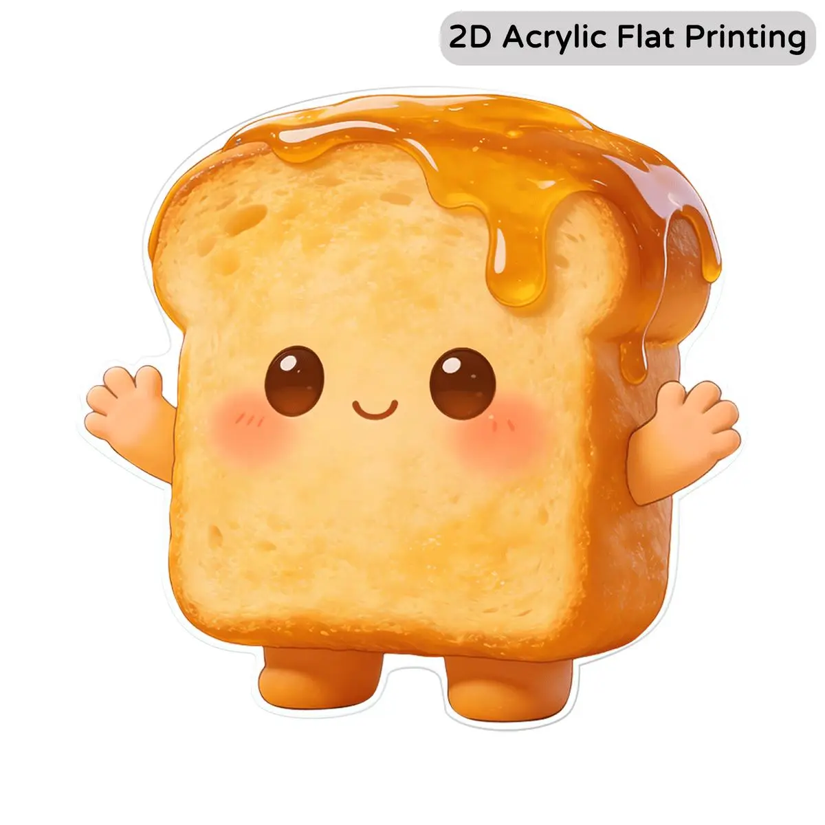 A Charming Fridge Magnet Shaped Like a Slice of Toast, Making It a Fun Gift for Food Lovers - It'S Perfect for Decorating Refrigerators, Mailboxes, Door Frames, And Furniture, Featuring a Creative Cartoon Design