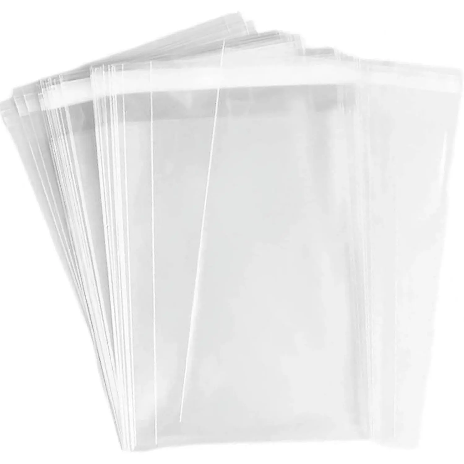 200 PCS 4 x 6 Inch Clear Cellophane Cello Bags Thick 1.6-Mil Fits 4X6 Prints Photos Cards Candy Treats Cookie Clear Plastic Sleeves