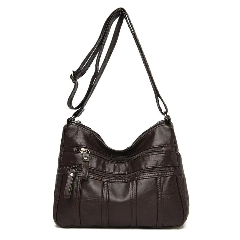 Black crossbody bag, travel shoulder bag with adjustable shoulder straps and zipper compartment, shoulder bag suitable for diffe