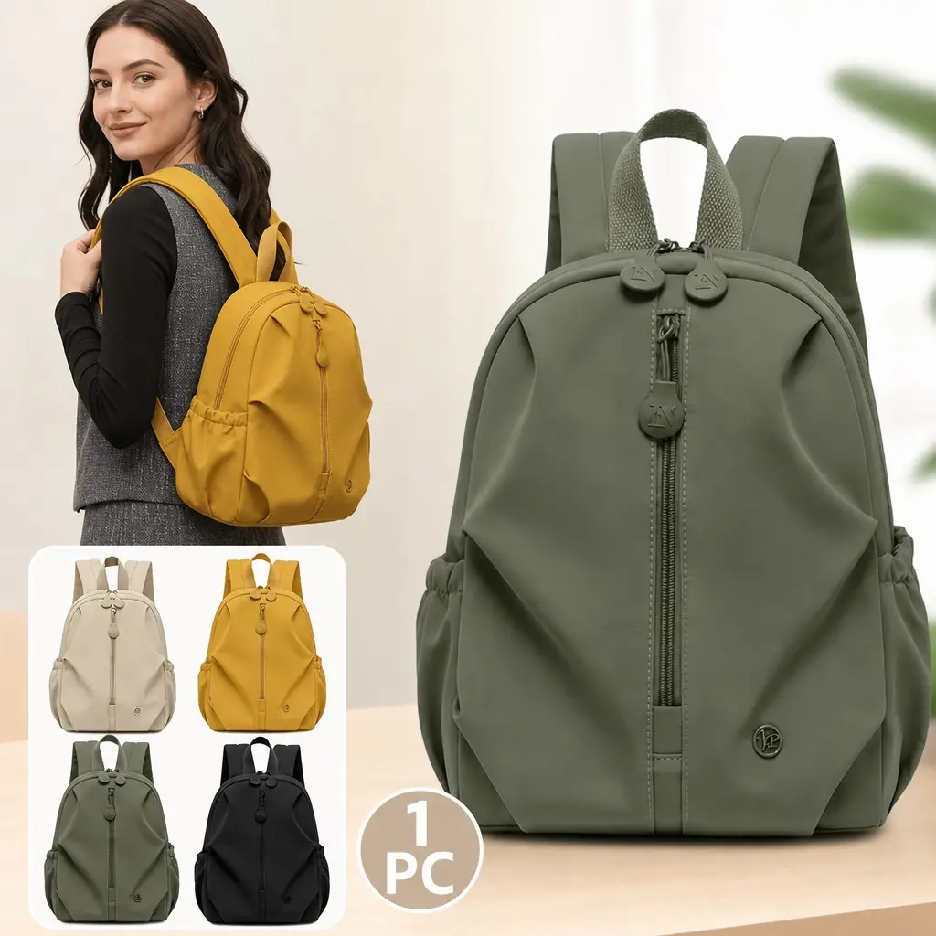 2026 New Versatile Lightweight Nylon Backpack for Women, Large Capacity Student Bookbag, Casual Portable Travel Backpack, Trendy Design